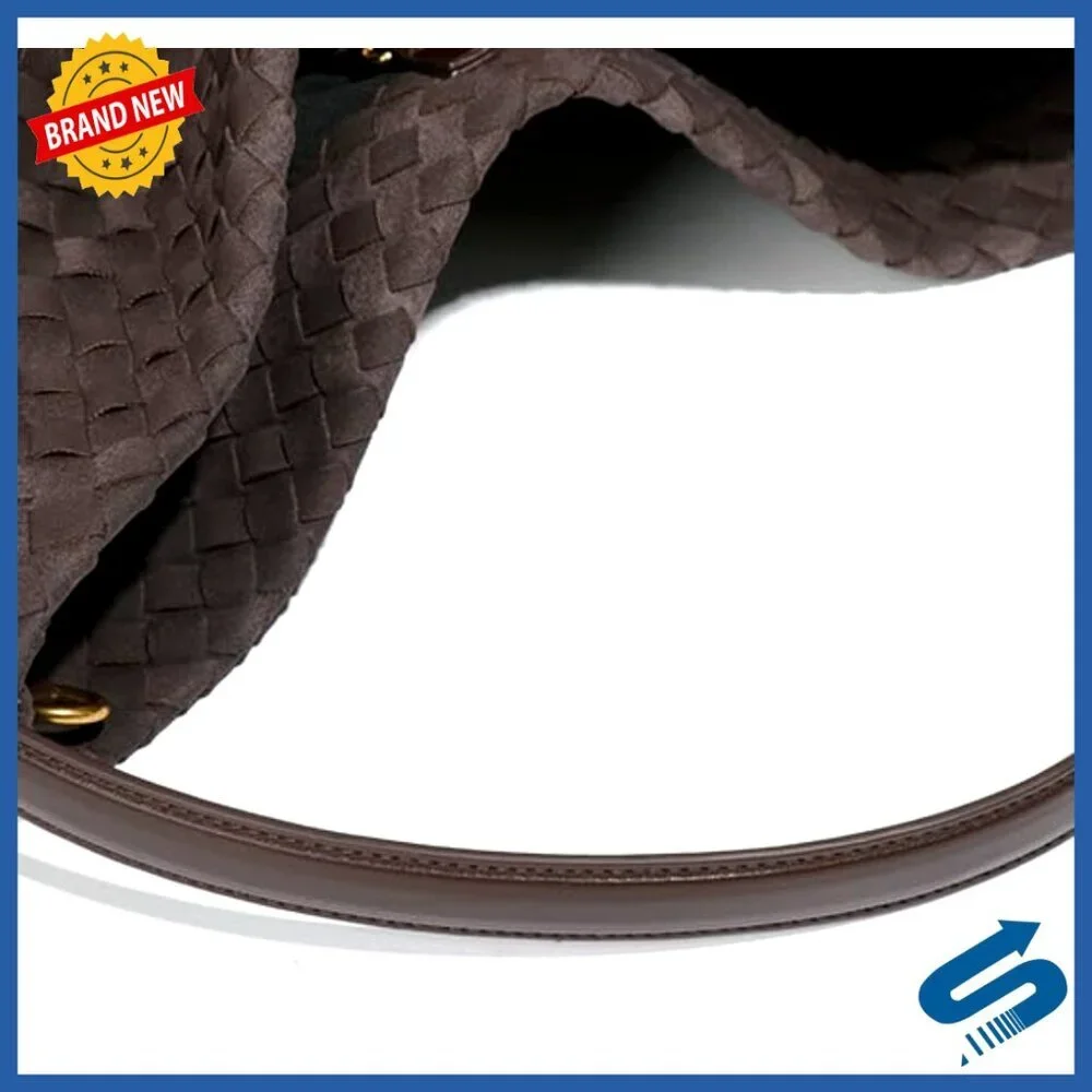Woven Suede Hobo Tote Shoulder Bag for Work Travel